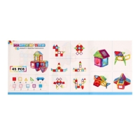 Конструктор магнитный &laquo;Магический магнит&raquo;, 45 деталей
