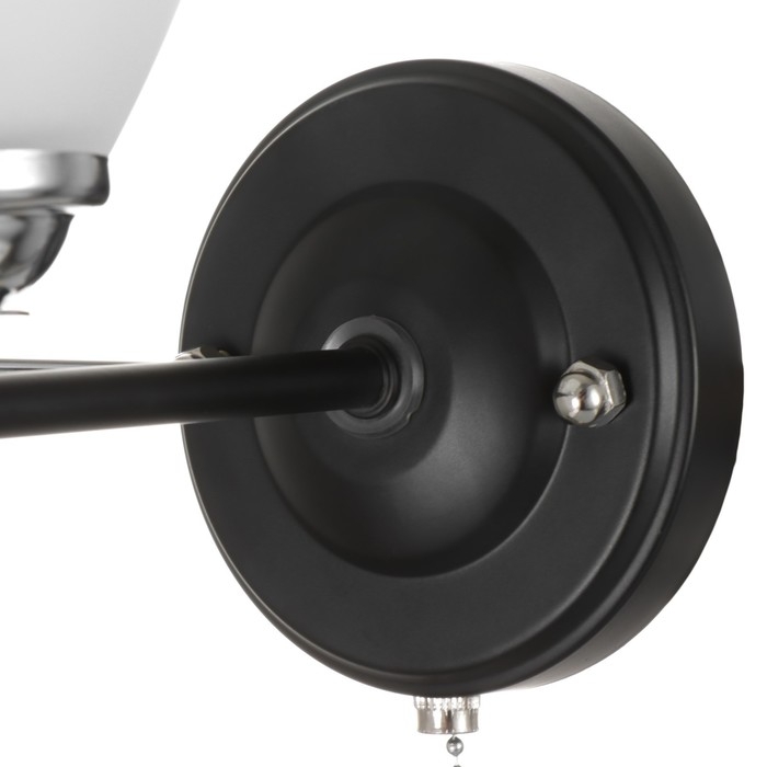 Бра 2019/1 E27 60Вт хром+черный 18х13,5х17 см Бра 2019/1 E27 60Вт хром+черный 18х13,5х17 см