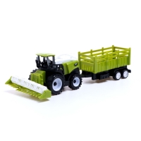 Комбайн инерционный &laquo;Фермер&raquo;, с прицепом