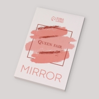 Зеркало настольное - подвесное &laquo;Круг&raquo;, двустороннее, с увеличением, d зеркальной поверхности 12 см, цвет &laquo;янтарный&raquo;