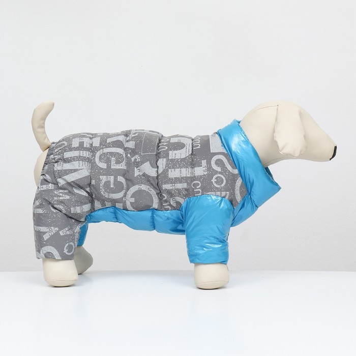 Комбинезон Комбинезон "Ультра" светоотражающий, размер 14 (ДС 32 см, ОГ 42 см, ОШ 31 см), голубой