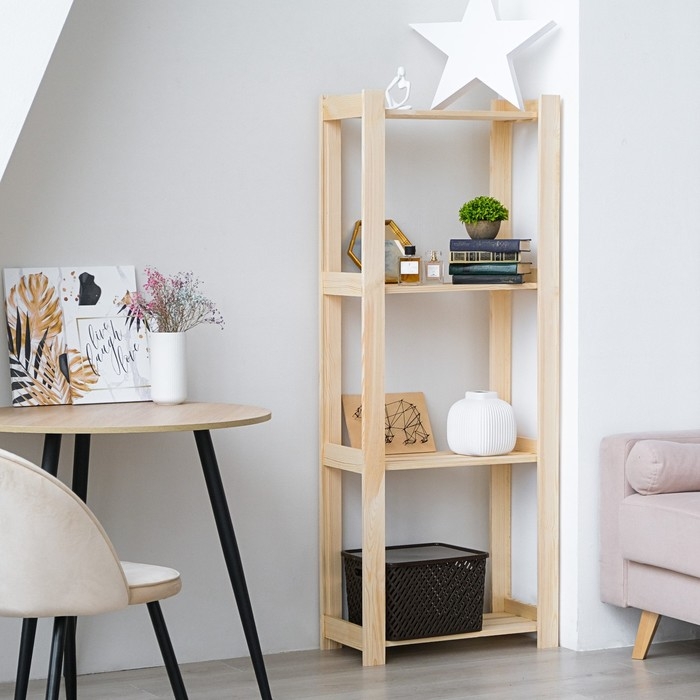 Стеллаж деревянный "Альфа", 64&times;28&times;159см