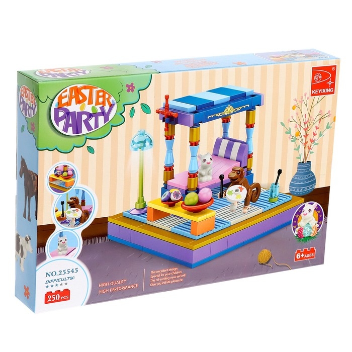 Конструктор &laquo;Весна. Спальня и зверята&raquo;, 250 деталей