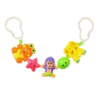 Растяжка на коляску/кроватку &laquo;Дружба&raquo;, 3 игрушки, цвет МИКС, Крошка Я