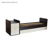 Детская кровать - трансформер &laquo;Фея 1100&raquo;, цвет венге/бежевый