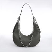 Сумка женская хобо на молнии TEXTURA, средний размер, цвет серый Сумка женская хобо на молнии TEXTURA, средний размер, цвет серый