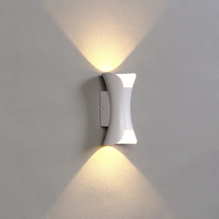 Светильник фасадный &laquo;Элегант&raquo;, FSD-051, 10 Вт, 3000К, 1 луч, IP65, 220 В, пластик, белый