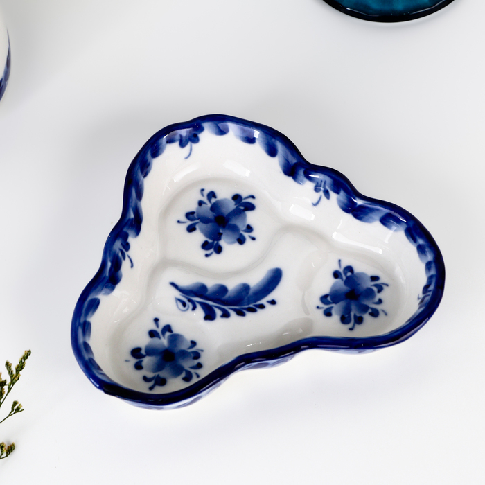 Набор для специй &laquo;Весенний&raquo;, 4 предмета, гжель