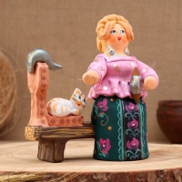 Ковровская игрушка "Барышня Пряха", керамика Ковровская игрушка "Барышня Пряха", керамика