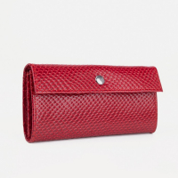 Кошелёк женский на кнопке, цвет красный Кошелёк женский на кнопке, цвет красный