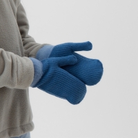 Варежки детские MINAKU, цв. голубой, 20 см Варежки детские MINAKU, цв. голубой, 20 см