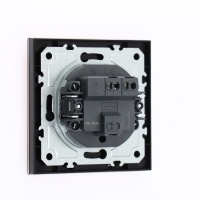 Выключатель TOT Glossy Glass, 10 А, 1 клавиша, скрытый, стекло, черный Выключатель TOT Glossy Glass, 10 А, 1 клавиша, скрытый, стекло, черный