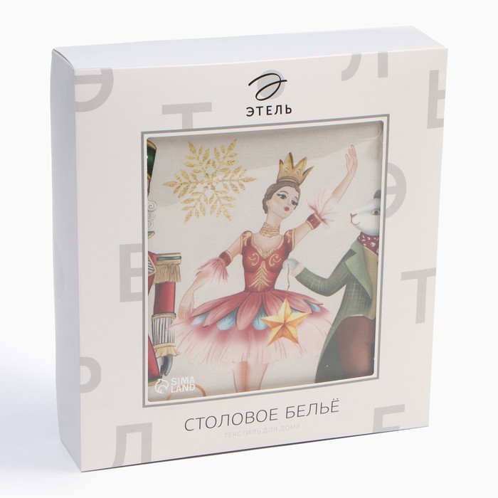 Скатерть Этель &laquo;Щелкунчик&raquo;, 110х150 см, с ВГМО, 100% хл, саржа 190 г/м2