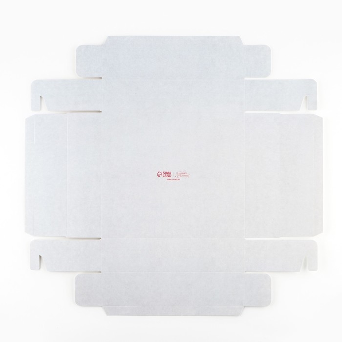 Коробка подарочная новогодняя складная &laquo;С новым годом&raquo;, венок, 23.5 х 20.5 х 5.5 см