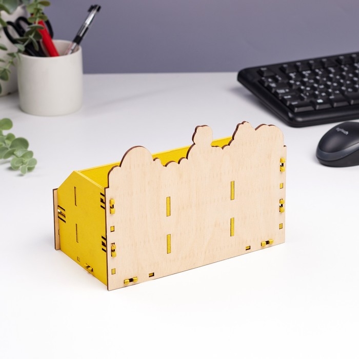 Органайзер для канцелярии Органайзер для канцелярии "Весёлые зверята" 4 отделения 21х11х14,5