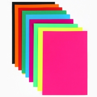 Картон цветной А4 тонированный, 34 листа, 20 цветов (обычный, пастель, неон) 180 г/м