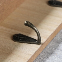 Крючки декоративные дерево "Велосипед с лавандой у дома" 34х24х4,2 см МИКС