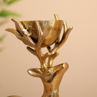 Подсвечник "Оленёнок" алюминий 13х8,5х21 см Подсвечник "Оленёнок" алюминий 13х8,5х21 см