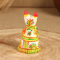 Филимоновская игрушка колокольчик &laquo;Кот&raquo;, 10-12 см