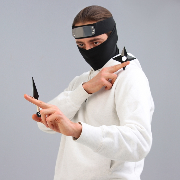 Карнавальный набор &laquo;Шиноби&raquo;: повязка, кунаи, сюрикен, снуд