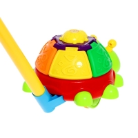 Каталка на палочке &laquo;Жучок&raquo;, крутится, звенит, цвета МИКС