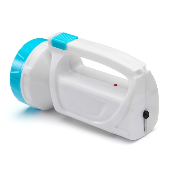 Фонарь ручной аккумуляторный Фонарь ручной аккумуляторный "Мастер К.", MHA-W3D2 (3 В),800 мАч, 1 Вт+3 Вт,100 лм, голубой