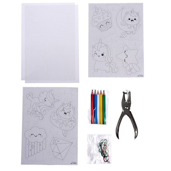 Создай брелок &laquo;Единорожки&raquo;, шринк пластик