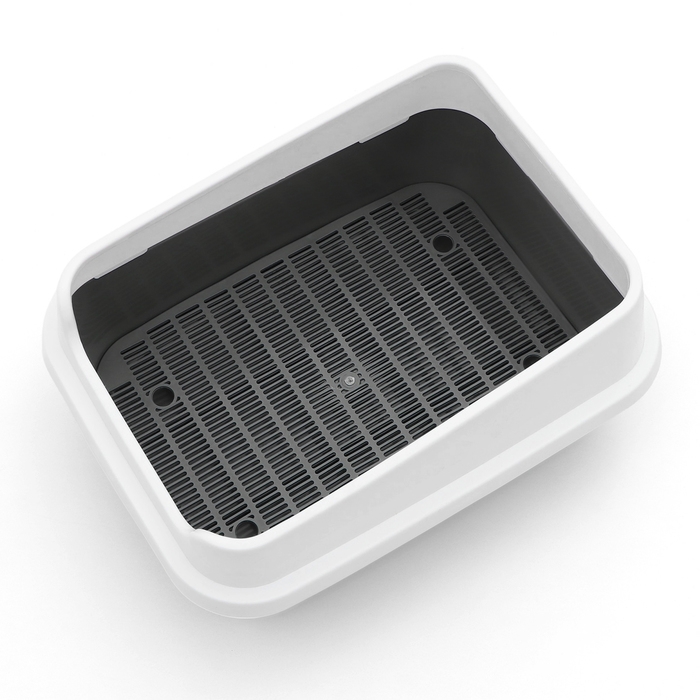 Туалет Туалет "Сима Люкс" с сеткой и бортом 30 х 39 х 19 см, серый