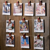 Гирлянда «Нить» 2 м роса с насадками «Прищепки-домики», IP20, серебристая нить, 20 LED, батарейки ААх2 (не в комплекте), свечение тёплое белое Гирлянда «Нить» 2 м роса с насадками «Прищепки-домики», IP20, серебристая нить, 20 LED, батарейки ААх2 (не в комплекте), свечение тёплое белое