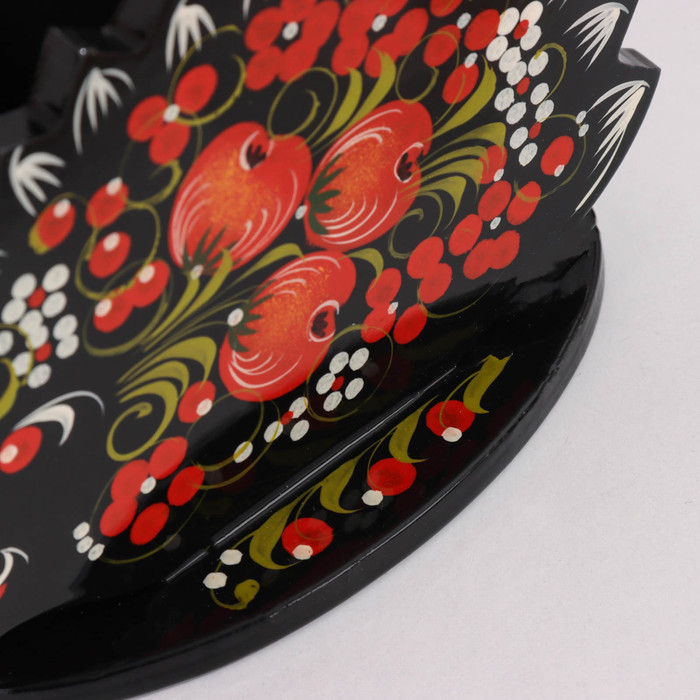 Салфетница &laquo;Ежик&raquo;, 13х10 см, хохлома