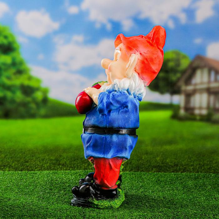 Садовая фигура Садовая фигура "Гном с баклажаном" 20х20х45 см