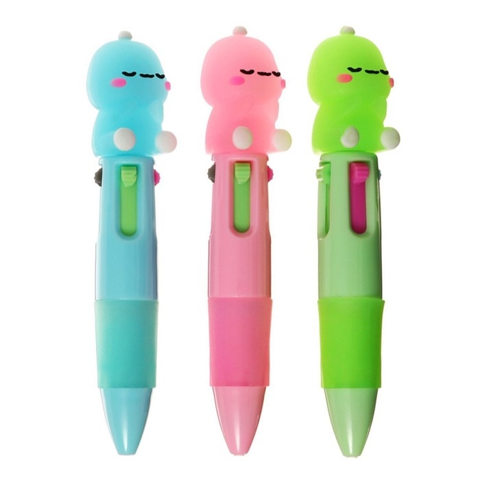 Ручка шариковая, автоматическая, 4-х цветная, мини Ручка шариковая, автоматическая, 4-х цветная, мини "Дракон", МИКС