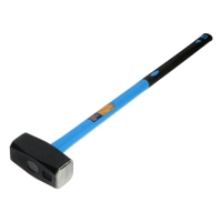 Кувалда кованая ТУНДРА, удлиненная фиберглассовая трехкомпонентная рукоятка, 5 кг Кувалда кованая ТУНДРА, удлиненная фиберглассовая трехкомпонентная рукоятка, 5 кг