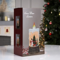 Светодиодная фигура &laquo;Свеча с ангелом&raquo; 12.3 &times; 24 &times; 8 см, пластик, батарейки ААх3 (не в комплекте), USB, свечение тёплое белое