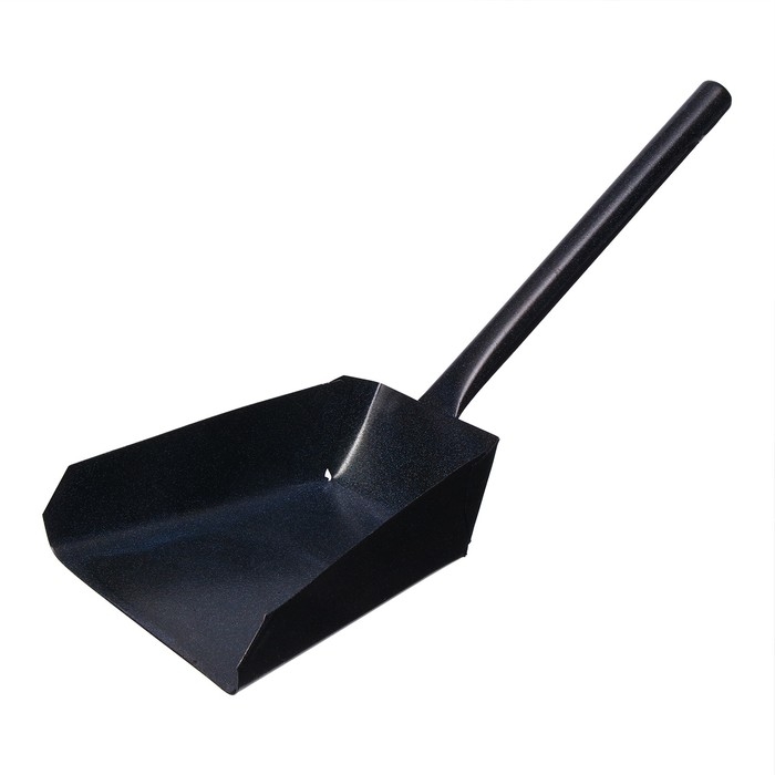 Совок хозяйственный 13 &times; 11 &times; 5 см, металл, черенок 25 см, МИКС