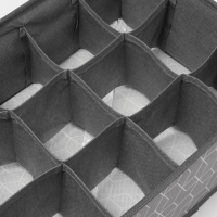 Органайзер для хранения белья Доляна &laquo;Фора&raquo;, 12 ячеек, 32&times;24&times;12 см, цвет серый