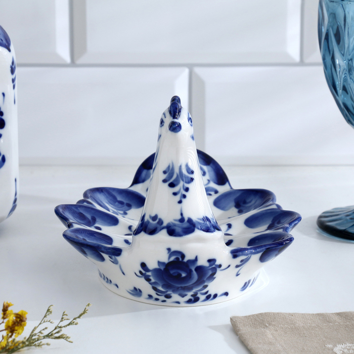 Тарелка для яиц Тарелка для яиц "Наседка" гжель