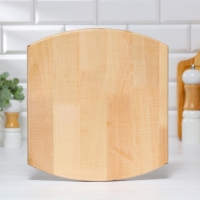 Доска разделочная и сервировочная "Прямоугольник выпуклый", с желобом  МАССИВ, 32&times;29,5&times;3 см