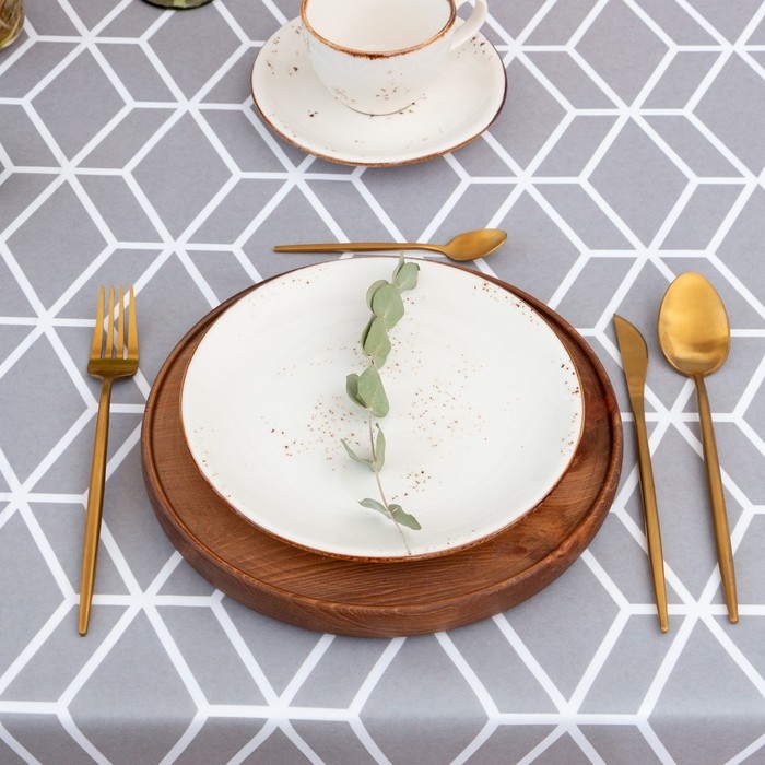 Скатерть Доляна Hexagon 145х220 см, 100% п/э Скатерть Доляна Hexagon 145х220 см, 100% п/э