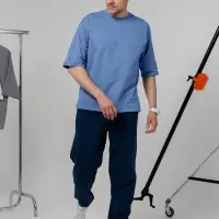 Футболка оверсайз унисекс Kosmos 2.0, синяя, размер XL/ XXL