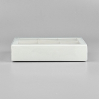 Коробка под 6 конфет с ячейками &laquo;Белая&raquo;, 10 х 14.5 х 3 см