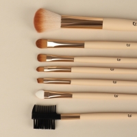 Набор кистей для макияжа «Франция», 7 предметов, чехол на кнопке, цвет бежевый/коричневый Набор кистей для макияжа «Франция», 7 предметов, чехол на кнопке, цвет бежевый/коричневый