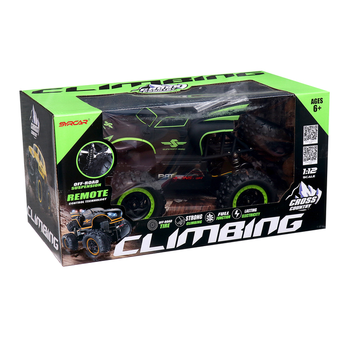 Джип &laquo;Герой&raquo;, радиоуправляемый, масштаб 1:12, задний привод, работает от аккумулятора, цвет МИКС