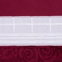 Штора портьерная  "Этель" 265*270 см Валенсия Вишнёвый,100% п/э