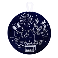 Ледянка мягкая, детская &laquo;Друзья&raquo;, диаметр 45 см, цвет синий