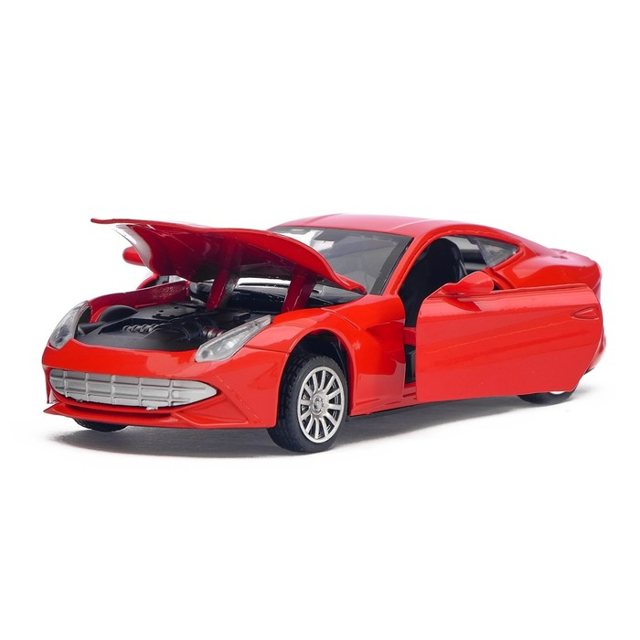 Машина металлическая «Спорткар», инерционная, свет и звук, масштаб 1:30 Машина металлическая «Спорткар», инерционная, свет и звук, масштаб 1:30