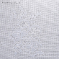 Тюль на кухню без шторной ленты, 200х165 см, цвет белый, 100% полиэстер Тюль на кухню без шторной ленты, 200х165 см, цвет белый, 100% полиэстер