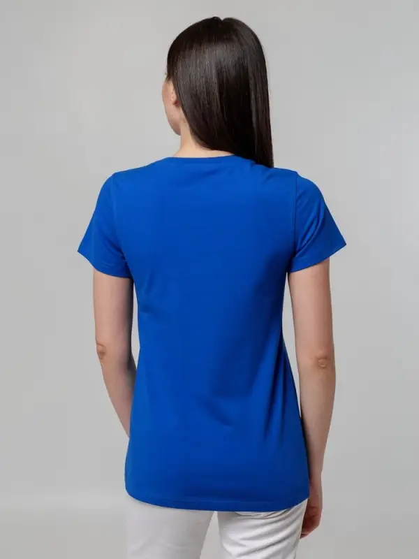 Футболка женская T-bolka Stretch Lady, ярко-синяя (royal), размер S