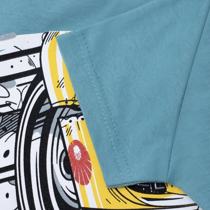 Футболка для мальчика, цвет серо-зелёный, рост 116 см