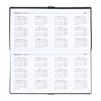 Еженедельник датир 2025г 175х95мм мягк обл иск кож 64л ESCALADA, бл тис, бл 70 г/м&sup2;,чёрный